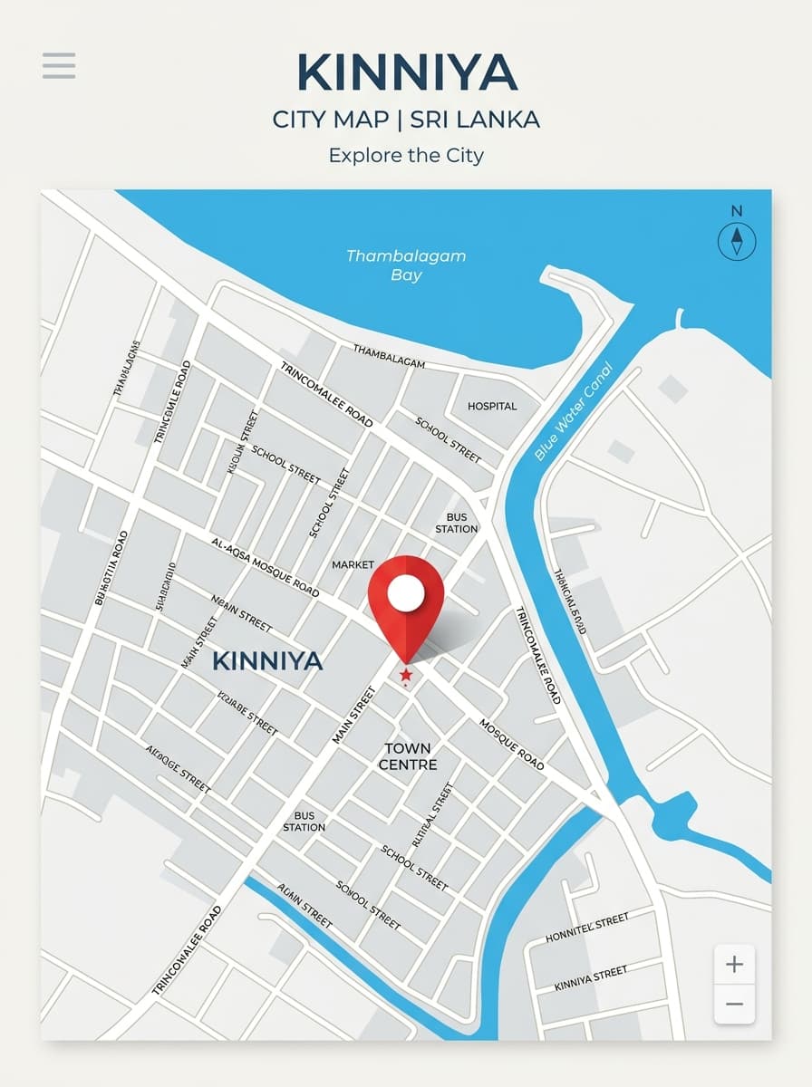 Kinniya Landmark Map Location